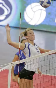 Houts Leads Volleyball To Sweep of Tennessee