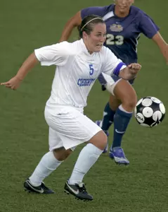 Record Crowd Sees Women's Soccer Come Up Short