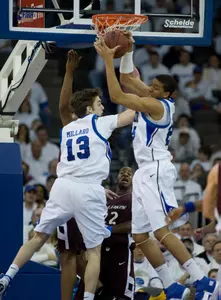 Drake Downs Men's Basketball in Valley Semi's, 75-67