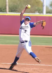 Softball Splits Twin Bill With Shockers