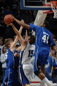 Men's Hoops Tames Mules In Exhibition Opener, 78-65