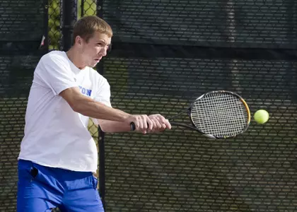 Men's Tennis Tops Nebraska-Wesleyan 7-0; Topped By Shockers, 6-1