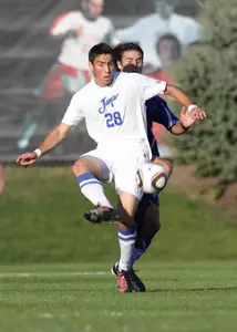 No. 11 Men's Soccer Starts Long Road Trip at Evansville Saturday