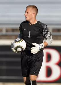 No. 10 Men's Soccer Clinches Share of MVC Title With 2-0 Win
