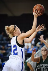 Falcons Fly by Bluejays, 79-53, in Women's Basketball