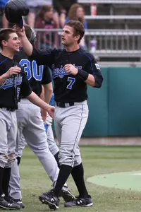Baseball Clinches Series With 7-3 Win Over Evansville
