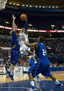 Semifinals Await After MVC Tourney Win vs. Drake