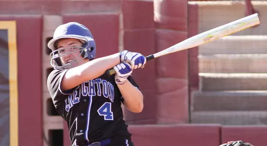 Softball Slugs Past Sycamores, 12-4, for Doubleheader Sweep