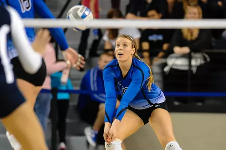 Volleyball Rallies To Topple Georgetown