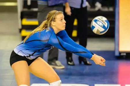 Volleyball Sweeps Georgetown For 20th Win