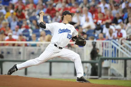 Elman Earns First Win as Baseball Blasts Central Arkansas, 10-2