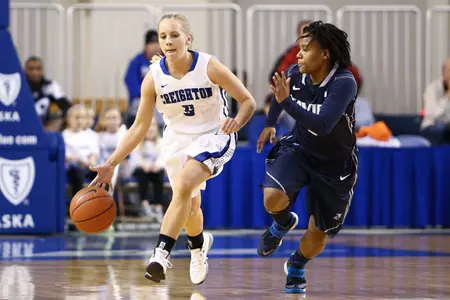Bluejays' WBB Falls at Butler, 58-52