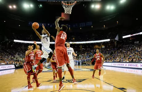 Down 18, Men's Basketball Rallies to Upend #18 Oklahoma, 65-63