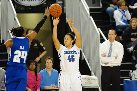 Despite 22 for Akin-Otiko, Bluejays' WBB Falls to Seton Hall 79-74