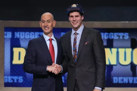 Doug McDermott with NBA commissioner Adam Silver