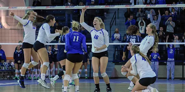 Creighton celebrates match point