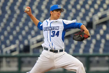 Patience and Rogalla Deliver 4-2 Win at Georgetown for Baseball