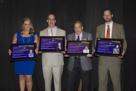 Tammy Nielsen Winkler, Chad McConnell Tony Barone David Wright 2015 hall of fame