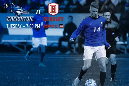 Men's Soccer Plays Exhibition at Bradley on Tuesday on ESPN3