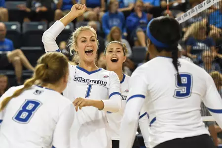 Lydia Dimke had a double-double in her return on Sunday.