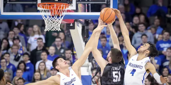 during their Tuesday Jan 9, 2018 NCAA basketball game at the Century Link Center in Omaha, Neb. (Creighton Photo/DaveWeaver)