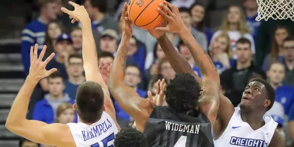during their Tuesday Jan 9, 2018 NCAA basketball game at the Century Link Center in Omaha, Neb. (Creighton Photo/DaveWeaver)