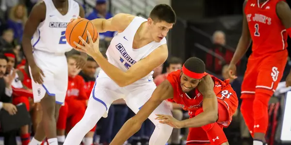during their Wednesday Jan. 3, 2018 NCAA basketball game at the Century Link Center in Omaha, Neb. (Creighton Photo/DaveWeaver)