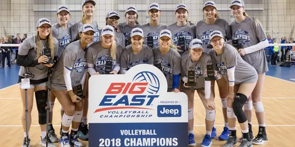 2018 BIG EAST Volleyball Tournament trophy champions