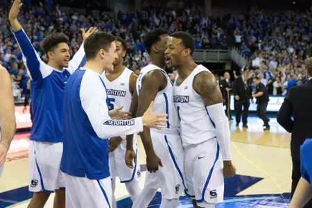 Foster celebrating