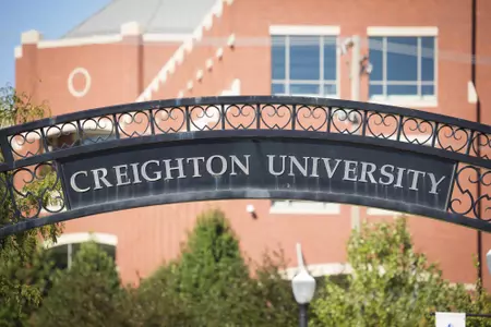 Creighton University sign