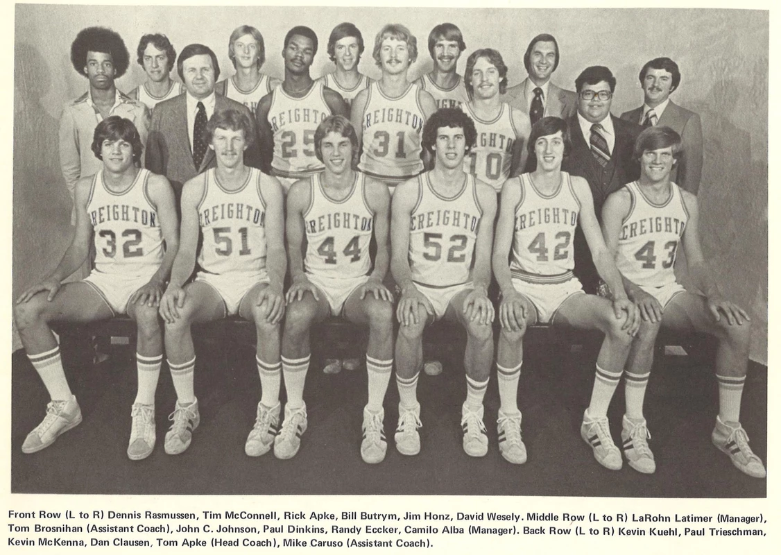 1977-78 Creighton MBB Team Photo