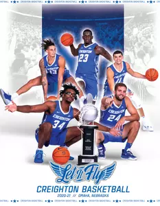 2020-21 Creighton men's basketball media guide outside front cover