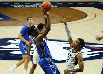 Denzel Mahoney NCAA Basketball: Creighton at Connecticut