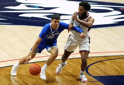 Marcus Zegarowski 2 NCAA Basketball: Creighton at Connecticut