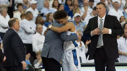Jordan Scurry hug