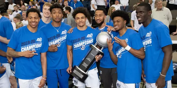 Creighton celebrates its 2020 BIG EAST title