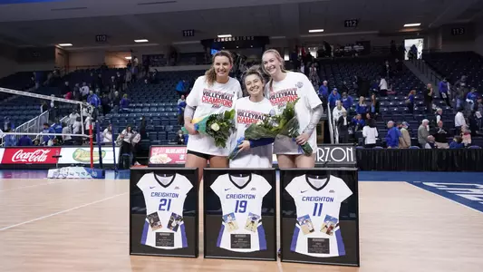 2021 Volleyball Senior Day hickman bottomley welty