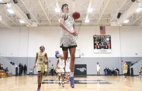 Houston's Mason Miller dunks the ball on a fast break against Arlington during their game at Houston High School on Friday, Jan. 29, 2021.
Jrca3710