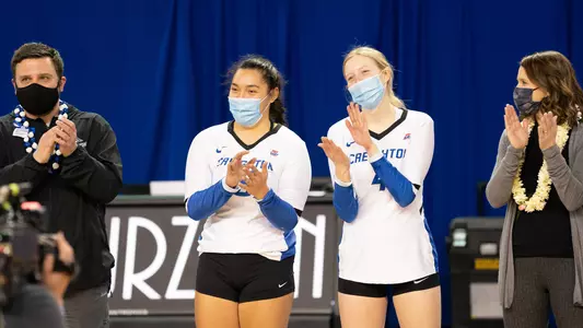 Grace Nelson and Mahina Pua'a seniors