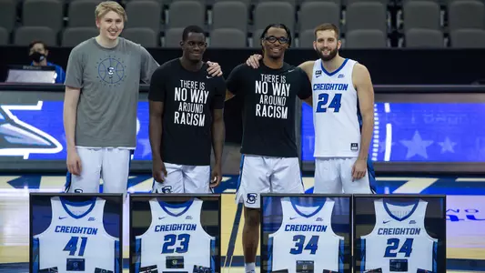 Seniors Jacob Epperson, Damien Jefferson, Denzel Mahoney, Mitch Ballock
