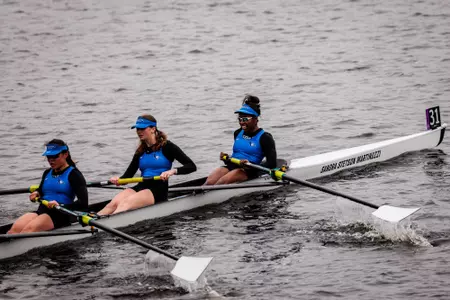 The Creighton Women’s Rowing at the Head of the Charles.