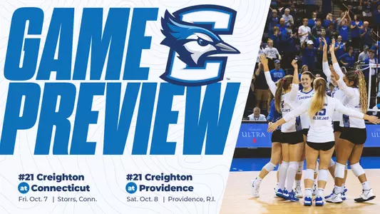 Volleyball graphic at UConn and Providence