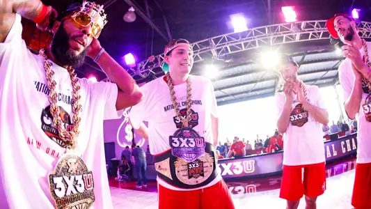 Ryan Hawkins and the winning 3X3U championship team