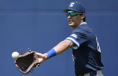 Creighton University baseball vs UConn at Elliot Ballpark, Sunday, May 8, 2022, in Storrs, Conn. (Jessica Hill/Creighton University Athletics)