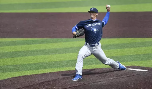 Creighton University baseball vs UConn at Elliot Ballpark, Sunday, May 8, 2022, in Storrs, Conn. (Jessica Hill/Creighton University Athletics)