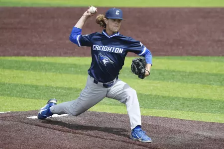 Creighton University baseball vs UConn at Elliot Ballpark, Sunday, May 8, 2022, in Storrs, Conn. (Jessica Hill/Creighton University Athletics)