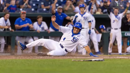 Jared Wegner slides home