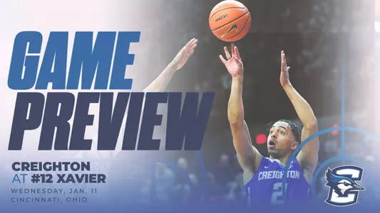 Creighton MBB at Xavier graphic