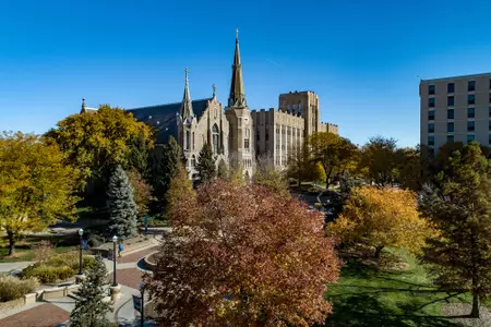 Campus shot of St. John's church