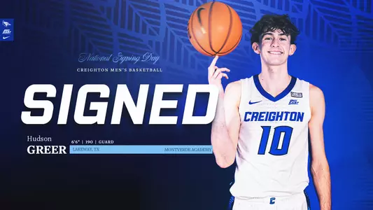 Men's Basketball Inks Hudson Greer Image